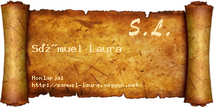 Sámuel Laura névjegykártya
